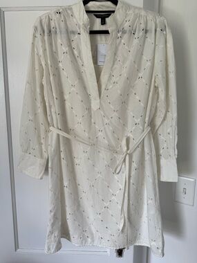 Banana Republic Eyelet Cotton Summer Dress